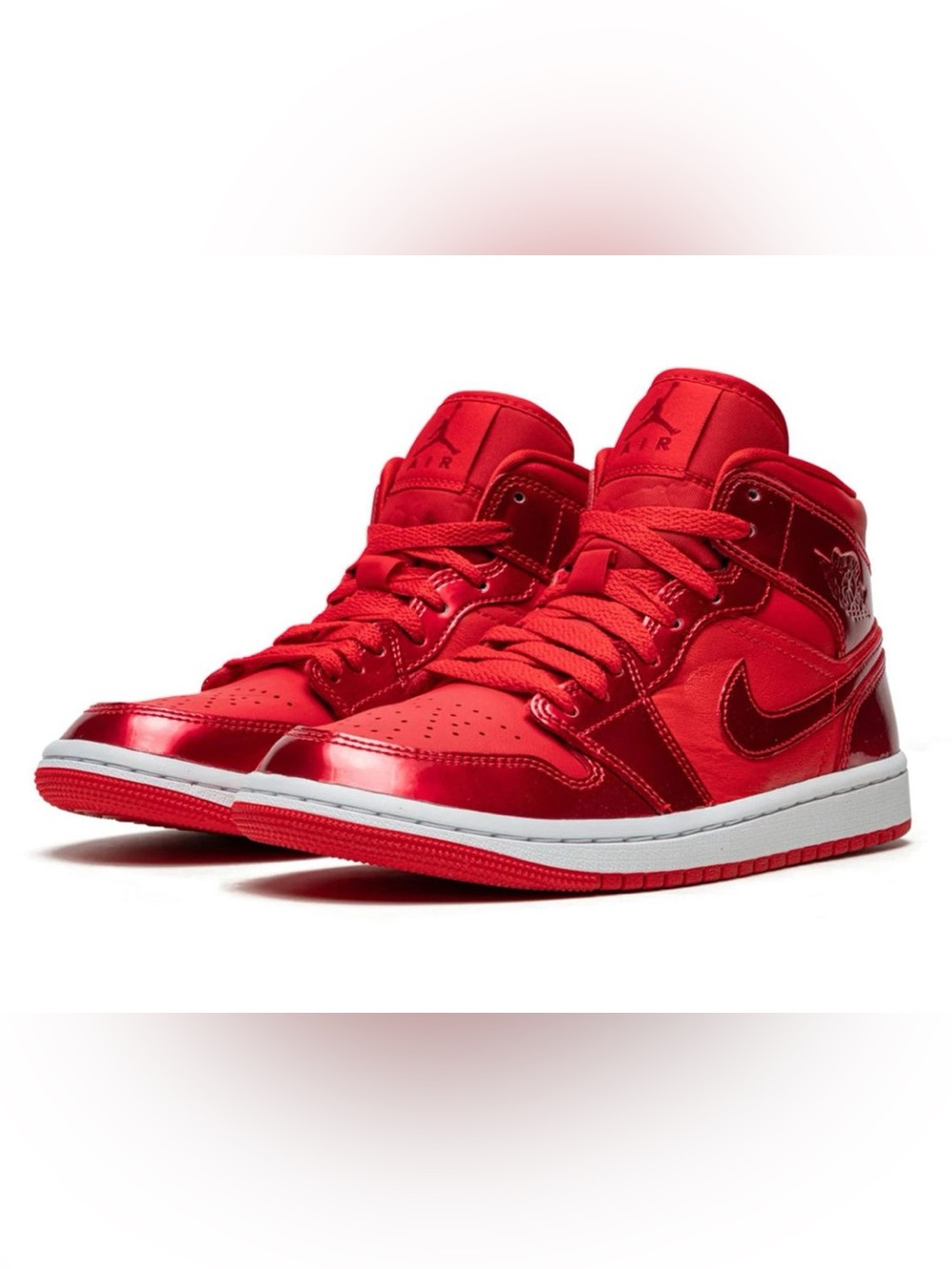 Nike Air Jordan 1 Mid SE - Size 7, University Red/Pomegranate